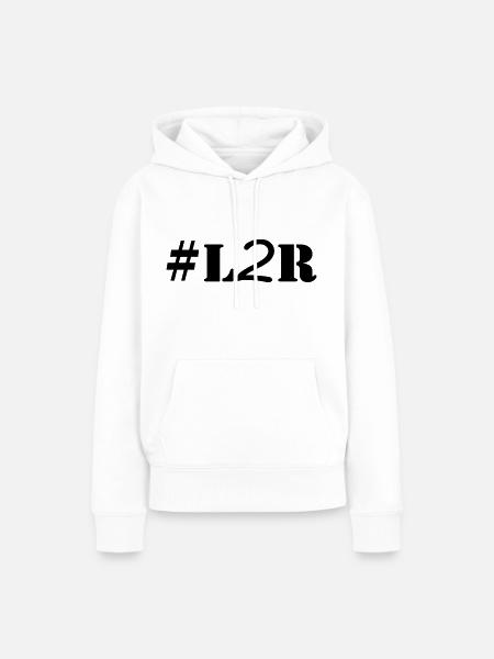 #l2r - Frauen Premium Bio Hoodie - Weiß