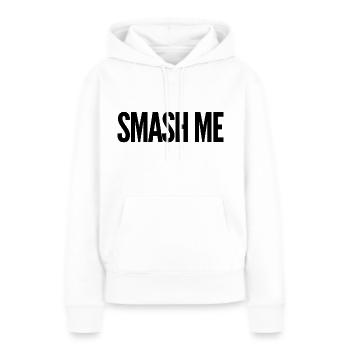 Smash - Women’s Premium Organic Hoodie - white - Front - Julia (174cm)