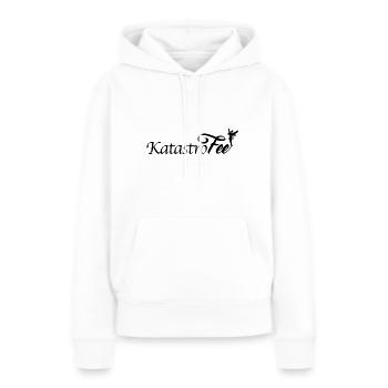 KatastroFEE - Frauen Premium Bio Hoodie - Weiß - Vorne - Julia (174cm)