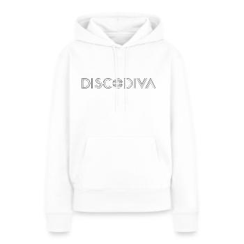 Disco Diva Discoball 70s Look - Women’s Premium Organic Hoodie - white - Front - Julia (174cm)