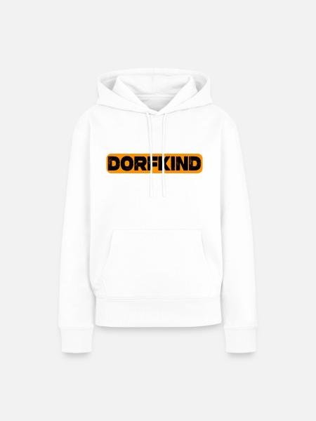 Dorfkind - Frauen Premium Bio Hoodie - Weiß