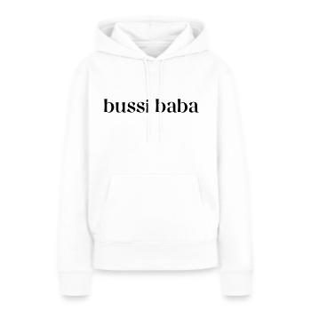 Bussi Baba - Frauen Premium Bio Hoodie - Weiß - Vorne - Julia (174cm)