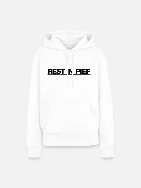 REST IN PIEF (R.I.P.) - Frauen Premium Bio Hoodie - Weiß