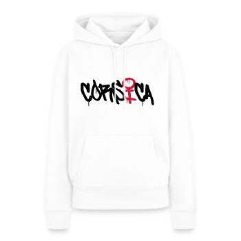 Korsika - Korsika - Frauen Premium Bio Hoodie - Weiß - Vorne - Julia (174cm)