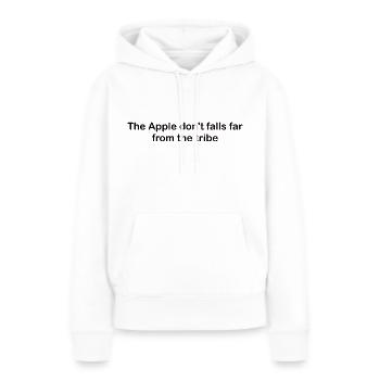 La pomme - Sweat à capuche Premium bio Femme - blanc - Devant - Julia (174cm)