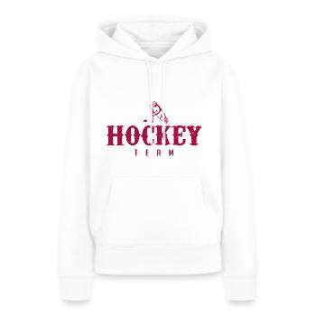 Eishockeymannschaft | Eishockeymannschaft - Frauen Premium Bio Hoodie - Weiß - Vorne - Julia (174cm)