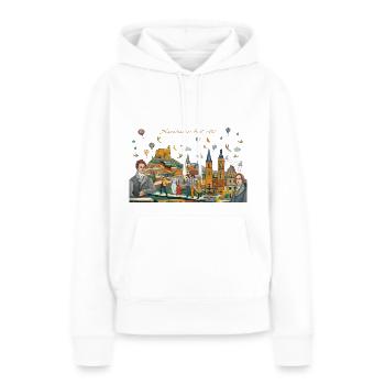 Hambacher Fest 1832 - Frauen Premium Bio Hoodie - Weiß - Vorne - Julia (174cm)