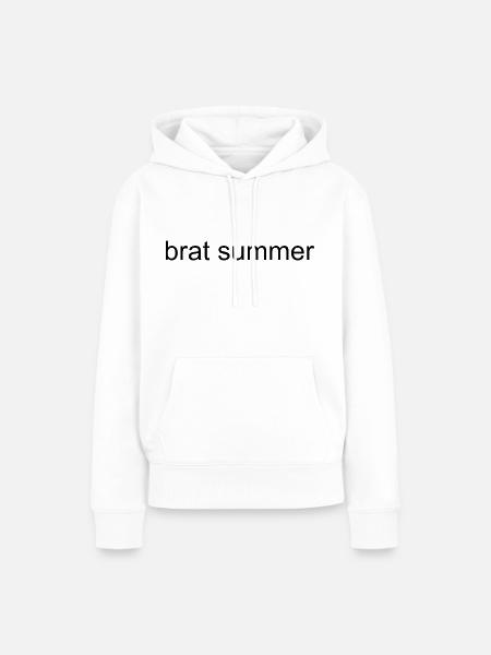 brat summer - Frauen Premium Bio Hoodie - Weiß