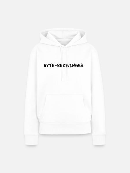 Byte-Bezwinger - Frauen Premium Bio Hoodie - Weiß