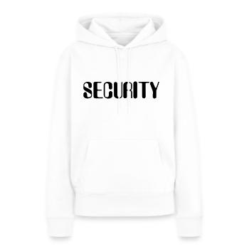 Sicherheit - Security - Frauen Premium Bio Hoodie - Weiß - Vorne - Julia (174cm)