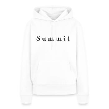 Summit - Women’s Premium Organic Hoodie - white - Front - Julia (174cm)
