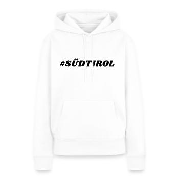Tyrol du Sud - Sweat à capuche Premium bio Femme - blanc - Devant - Julia (174cm)
