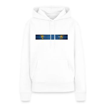Rave Maschine - Frauen Premium Bio Hoodie - Weiß - Vorne - Julia (174cm)