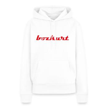 Banques - Sweat à capuche Premium bio Femme - blanc - Devant - Julia (174cm)