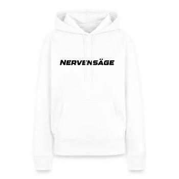 peste - Sweat à capuche Premium bio Femme - blanc - Devant - Julia (174cm)