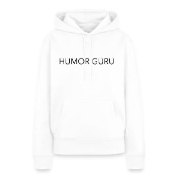 Humor Guru - Frauen Premium Bio Hoodie - Weiß - Vorne - Julia (174cm)
