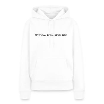 Gourou de l’intelligence artificielle - Sweat à capuche Premium bio Femme - blanc - Devant - Julia (174cm)