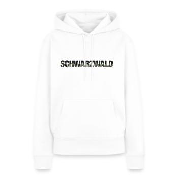 FORÊT-NOIRE - Sweat à capuche Premium bio Femme - blanc - Devant - Julia (174cm)