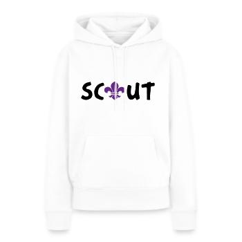 Pfadfinder / Pfadfinder - Frauen Premium Bio Hoodie - Weiß - Vorne - Julia (174cm)