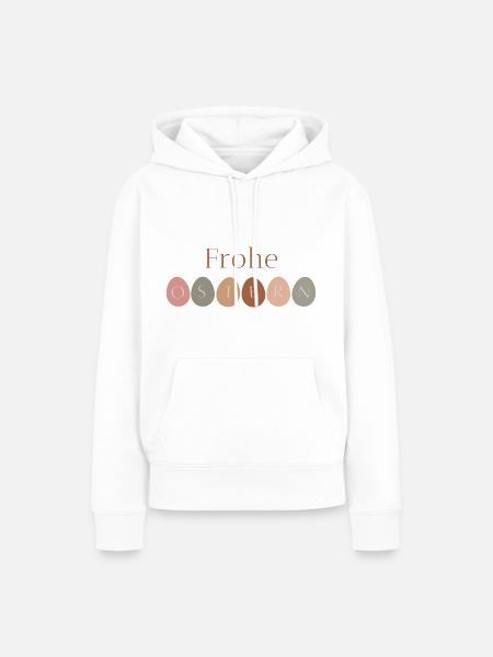 Frohe Ostern - Frauen Premium Bio Hoodie - Weiß
