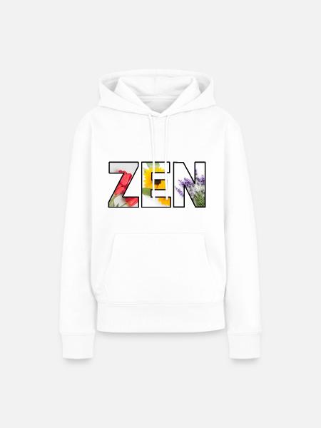 ZEN Frühjahr/Sommer - Frauen Premium Bio Hoodie - Weiß