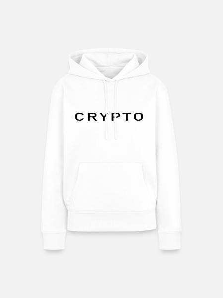 Crypto Clean - Frauen Premium Bio Hoodie - Weiß