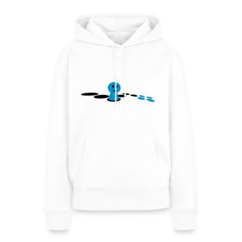Jeu de société / jeu de société (2c) - Sweat à capuche Premium bio Femme - blanc - Devant - Julia (174cm)