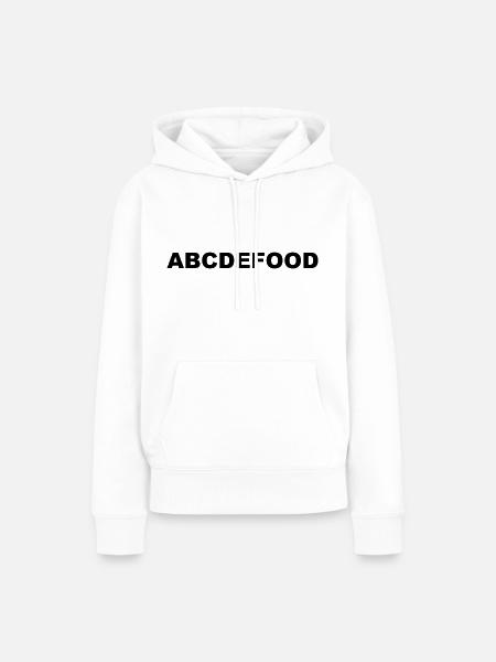 Food - Frauen Premium Bio Hoodie - Weiß