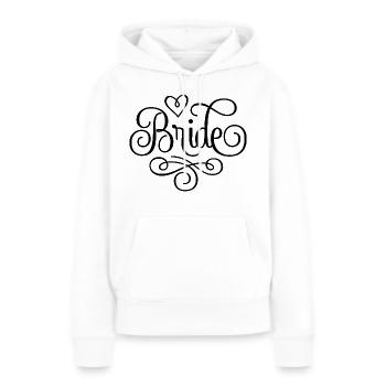 Bride bachelorette marriage hen party - Women’s Premium Organic Hoodie - white - Front - Julia (174cm)