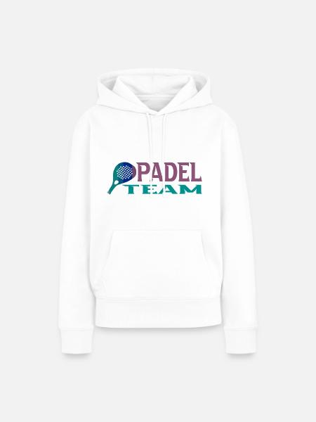 Padel Mannschaft - Frauen Premium Bio Hoodie - Weiß