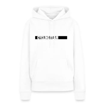 Mannschaft Fahrrad Wettkampf - Frauen Premium Bio Hoodie - Weiß - Vorne - Julia (174cm)