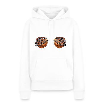 HALLOWEEN FRAU PARTY BOOBS BRÜSTE - Frauen Premium Bio Hoodie - Weiß - Vorne - Julia (174cm)