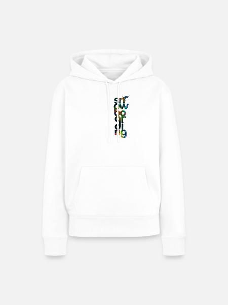 Snowboard Wintersport - Frauen Premium Bio Hoodie - Weiß