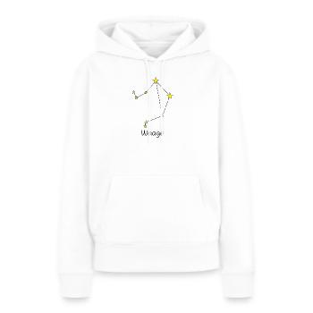 Sternzeichen Waage - Frauen Premium Bio Hoodie - Weiß - Vorne - Julia (174cm)