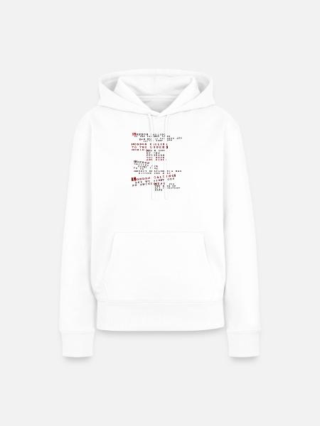 clash london anruft - Frauen Premium Bio Hoodie - Weiß