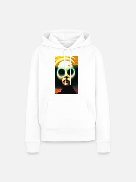 Außerirdischer Alien - Frauen Premium Bio Hoodie - Weiß