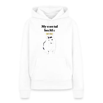 Heh?huh? - Frauen Premium Bio Hoodie - Weiß - Vorne - Julia (174cm)