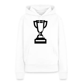 trophy - Women’s Premium Organic Hoodie - white - Front - Julia (174cm)