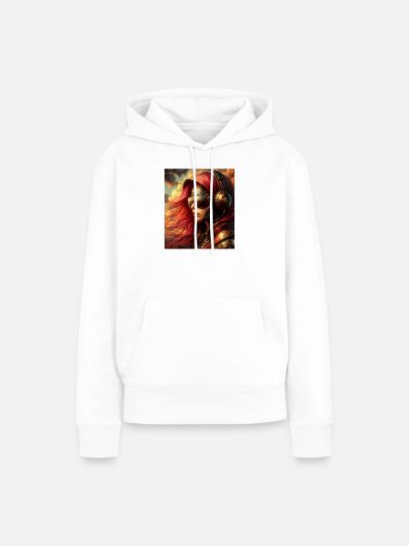 Steampunk Flieger - Frauen Premium Bio Hoodie - Weiß