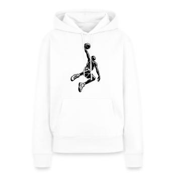 Basketball Dunking - Women’s Premium Organic Hoodie - white - Front - Julia (174cm)