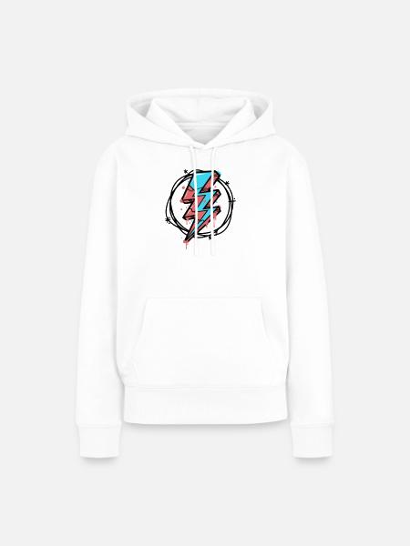 Streetstyle-Beleuchtung - Frauen Premium Bio Hoodie - Weiß