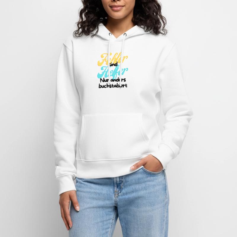 Fehler Helfer Gradient Script Frauen Premium Bio Hoodie