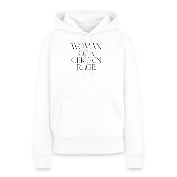 Woman of a Certain Rage Statement starke Frauen - Women’s Premium Organic Hoodie - white - Front - Julia (174cm)