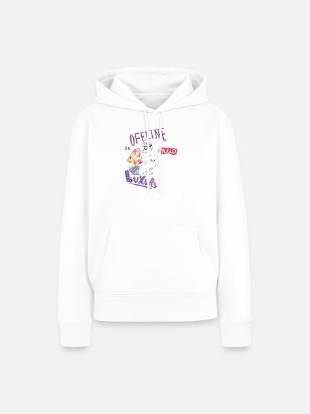 Offline   - Frauen Premium Bio Hoodie - Weiß