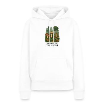 Waldpilze Geheimnis - Frauen Premium Bio Hoodie - Weiß - Vorne - Julia (174cm)