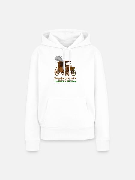 Technologieoffen In Die Zukunft Reiten - Frauen Premium Bio Hoodie - Weiß