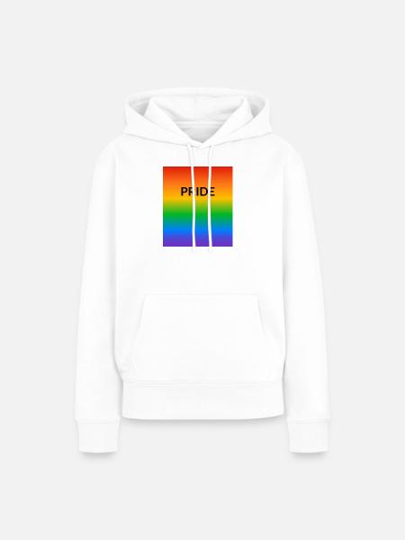 Pride Rainbow LGBTQ - Frauen Premium Bio Hoodie - Weiß
