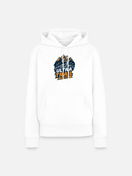 Ultra Trail Runner - Frauen Premium Bio Hoodie - Weiß
