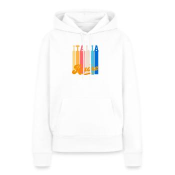 Italia Amore - Frauen Premium Bio Hoodie - Weiß - Vorne - Julia (174cm)