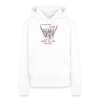Espresso - Frauen Premium Bio Hoodie - Weiß - Vorne - Julia (174cm)
